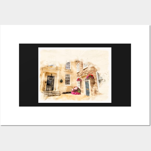 Chipping Sodbury - Watercolour Wall Art by Graz-Photos